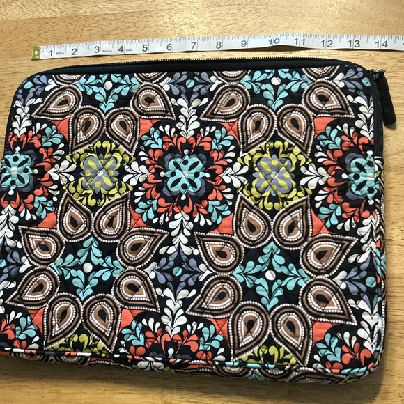 Vera Bradley Sierra Tablet eReader Sleeve 10.25x8.25 Padded Zippered Pouch Cover - Picture 6 of 7